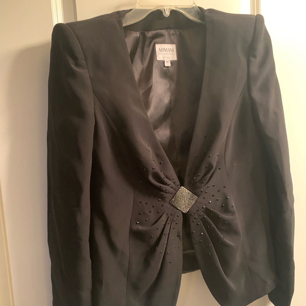 Armani Collezioni Black Blazer Size 44
